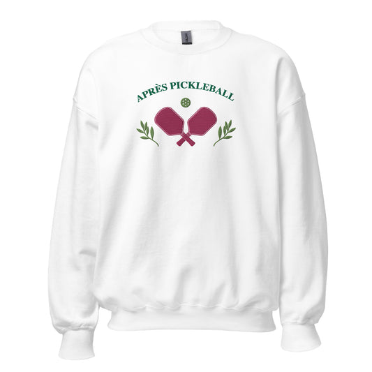 Apres Pickleball Embroidered Crewneck Sweatshirt