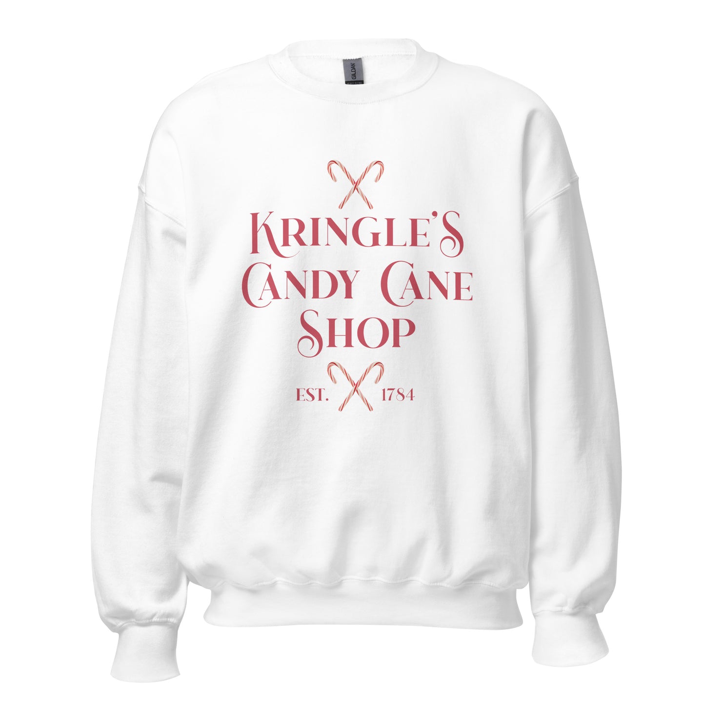 Kringle's Candy Shop Crew Neck Holiday Sweatshirt