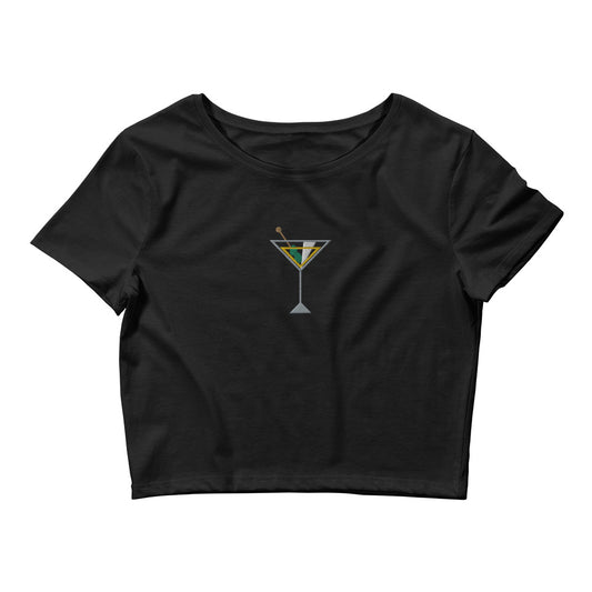 Martini Cropped Baby Tee